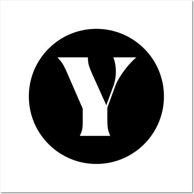 Y (Letter Initial Monogram) Wall Art by n23tees